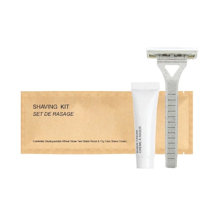 Sustainable Accessories - Kraft Paper World Amenities, Sustainable Kraft Paper Shave Kit, 300PK HA-KFT-001